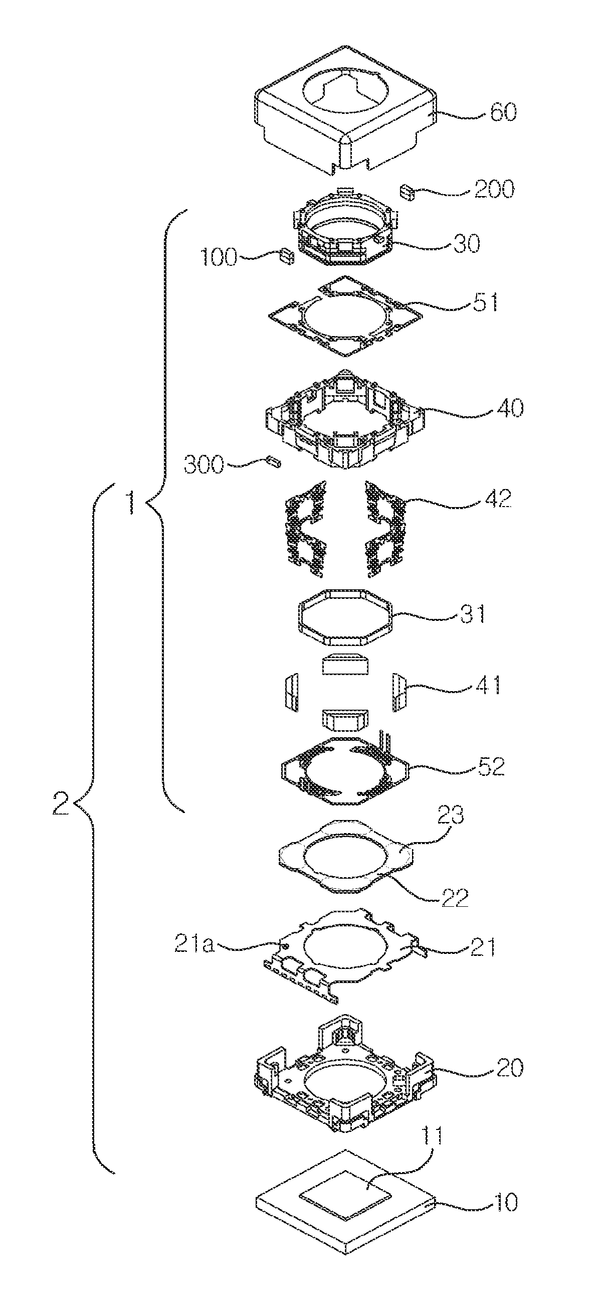 Lens moving device, camera module and optical apparatus