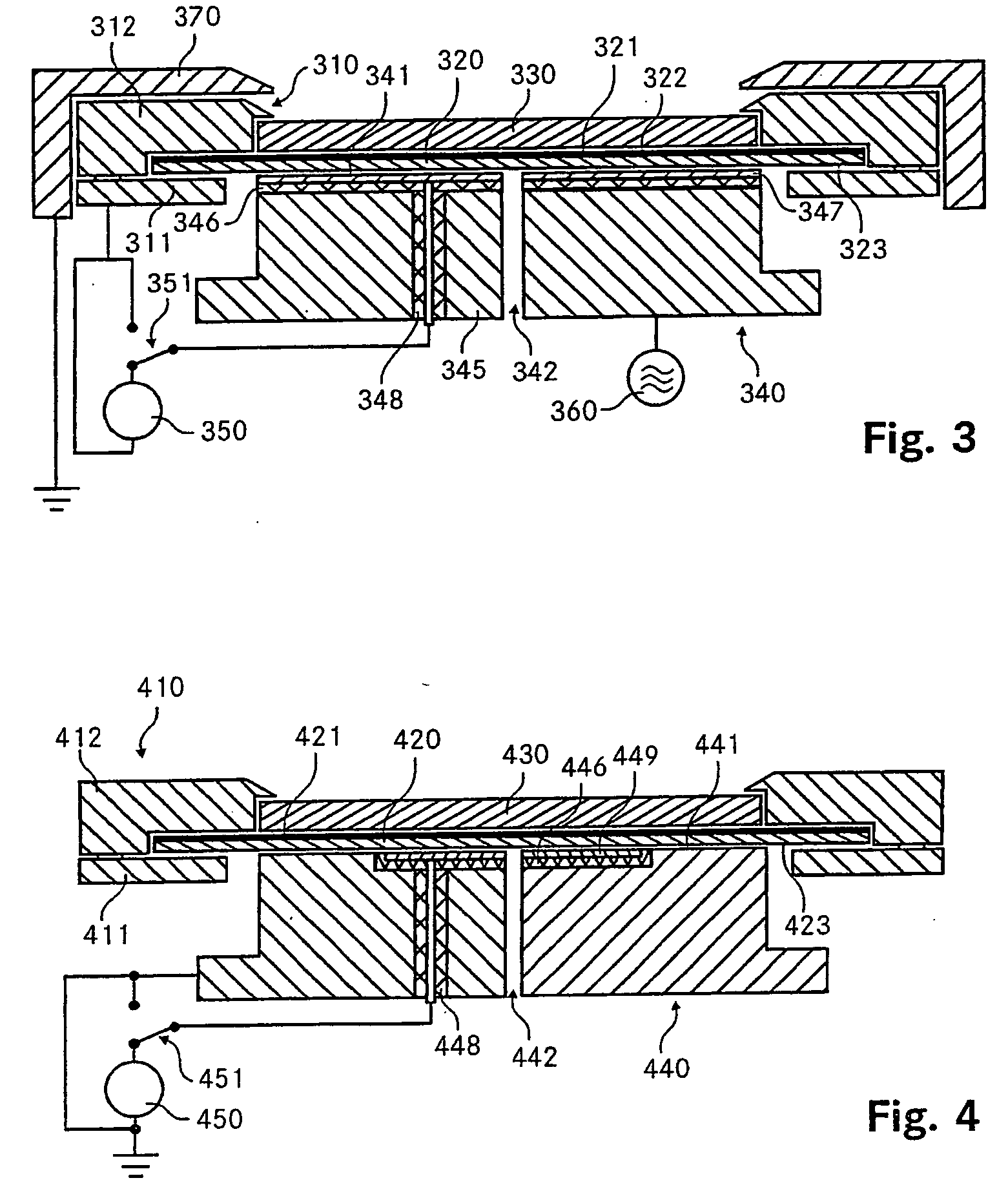 Installation for processing a substrate