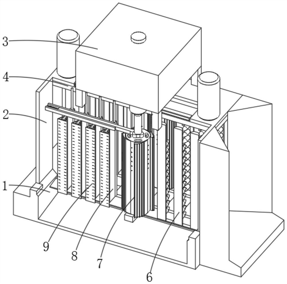 Building template waste removing device