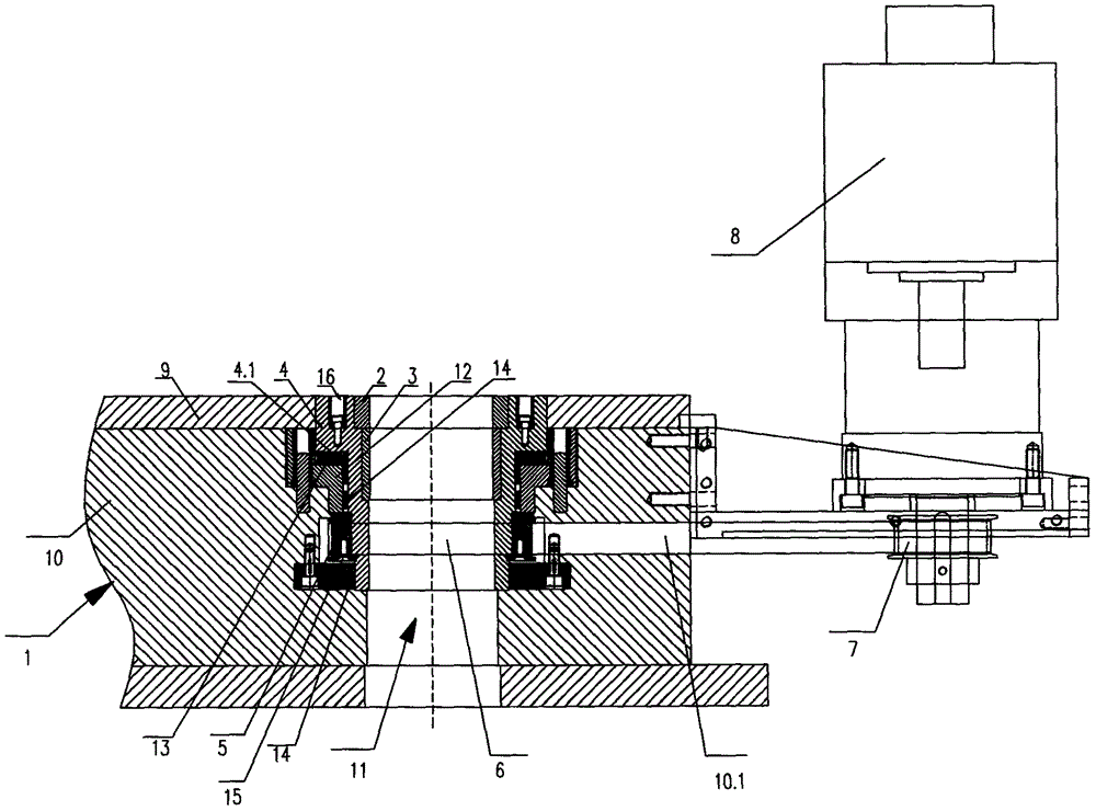 Multi-column motor stator large-rotation high-speed punching progressive die