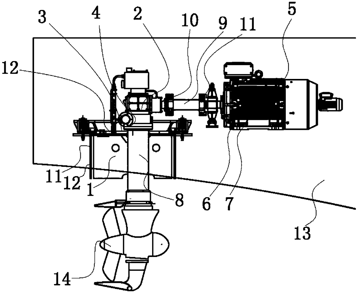 Well type damping mounting method for steering apparatus