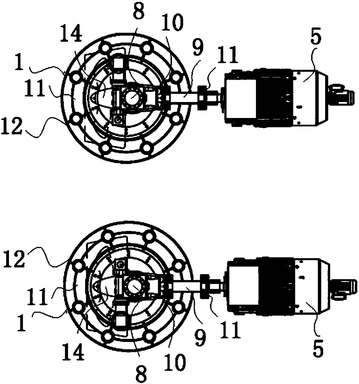 Well type damping mounting method for steering apparatus