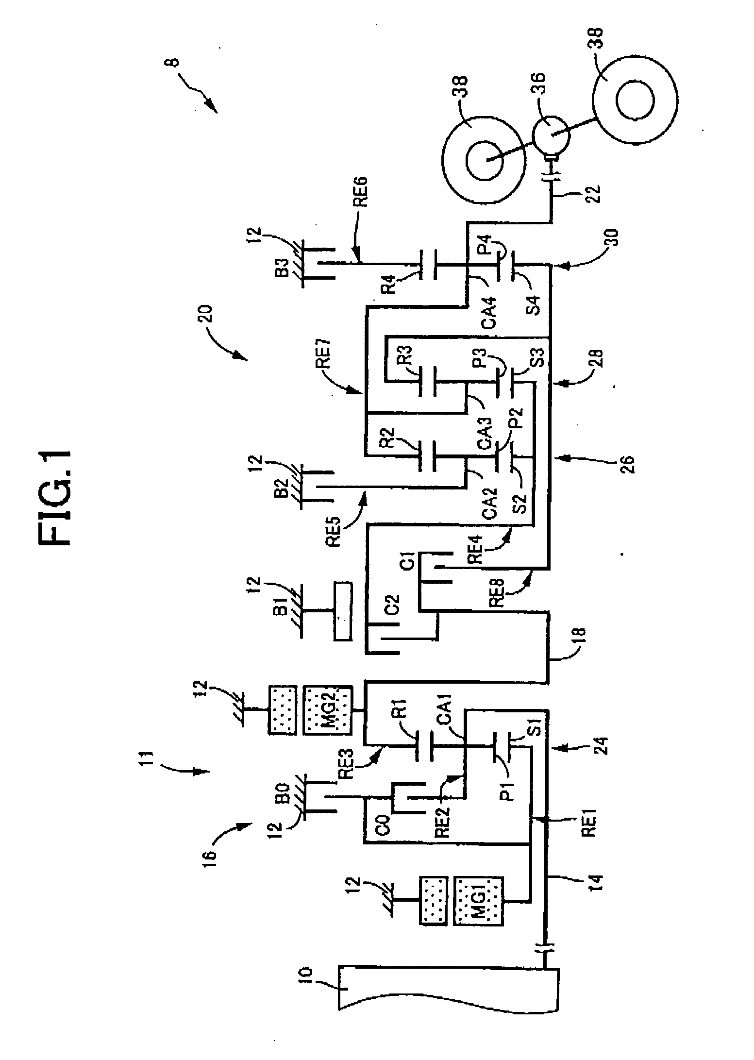 Engine startup control device for vehicle