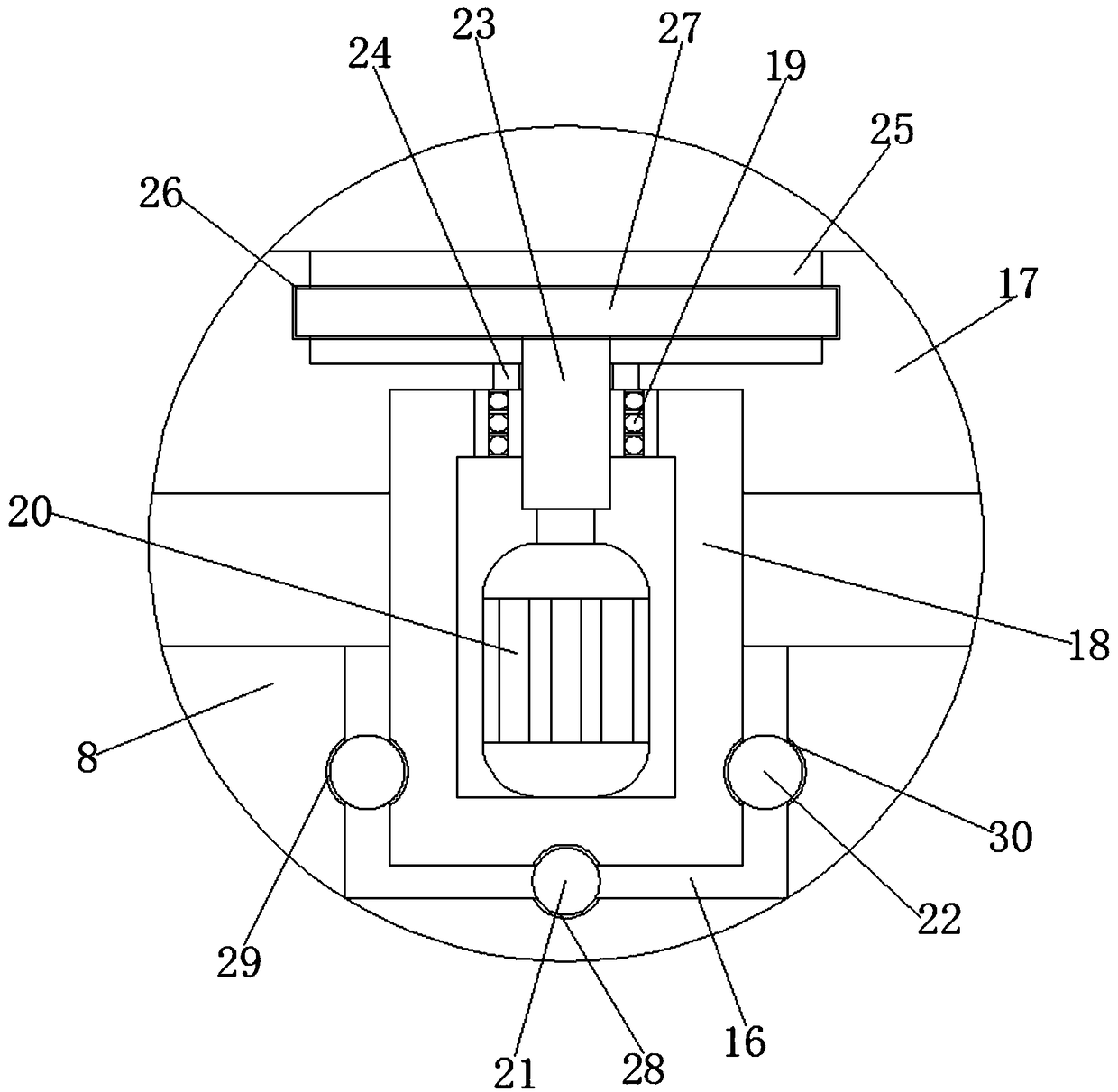 Ceramic body glazing mechanism with dual-position conveying function