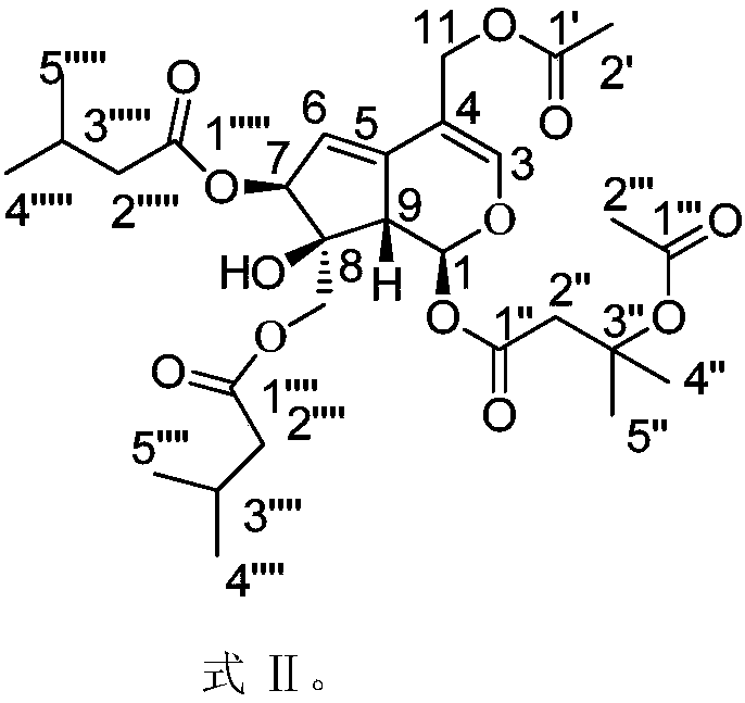 The application of the spider aromatic iridoid part in the preparation of n-type calcium channel inhibitors