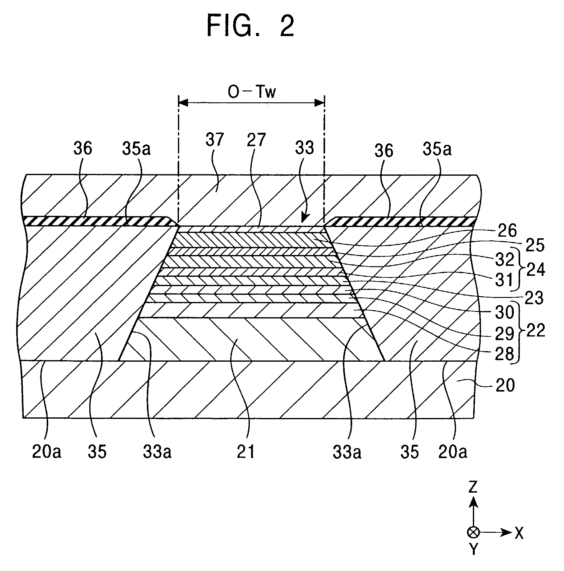 Magnetic sensing element with side shield layers