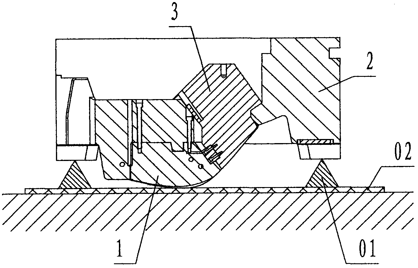 Method for assembling heavy core-pulling mechanism of large injection mould