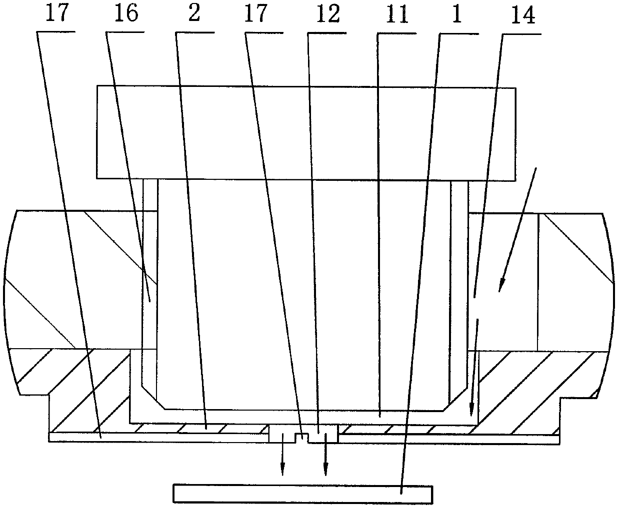 Anti-sticking method for testing integrated circuit (IC) element and anti-sticking IC element test seat thereof