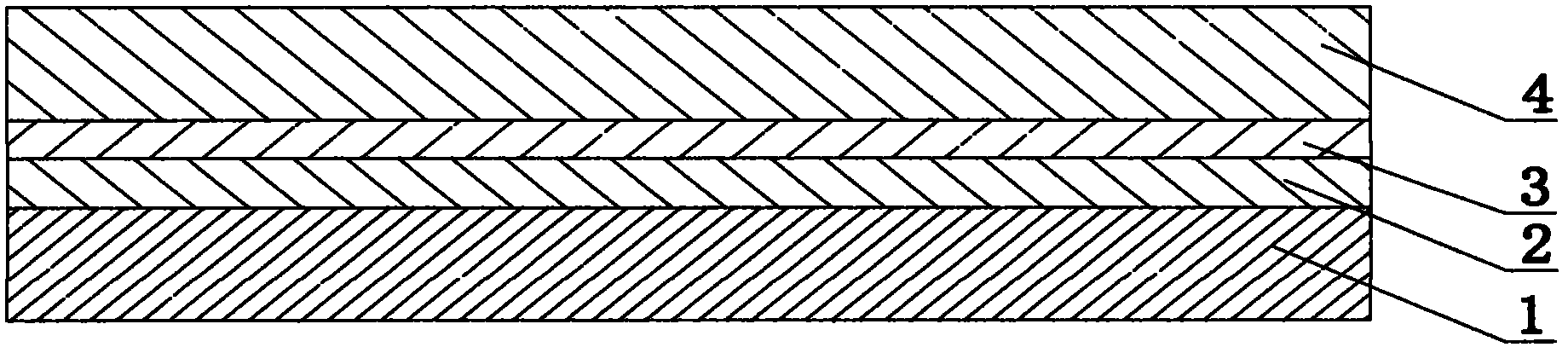 Forsterite four-layered composite brick and manufacturing method thereof