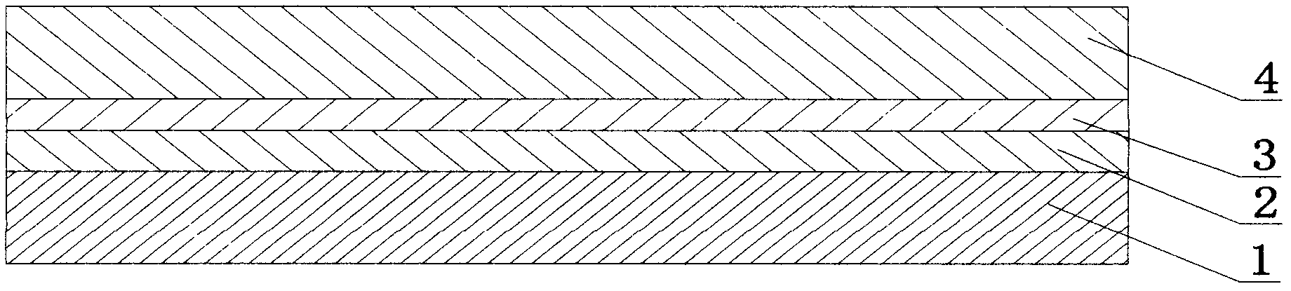 Forsterite four-layered composite brick and manufacturing method thereof