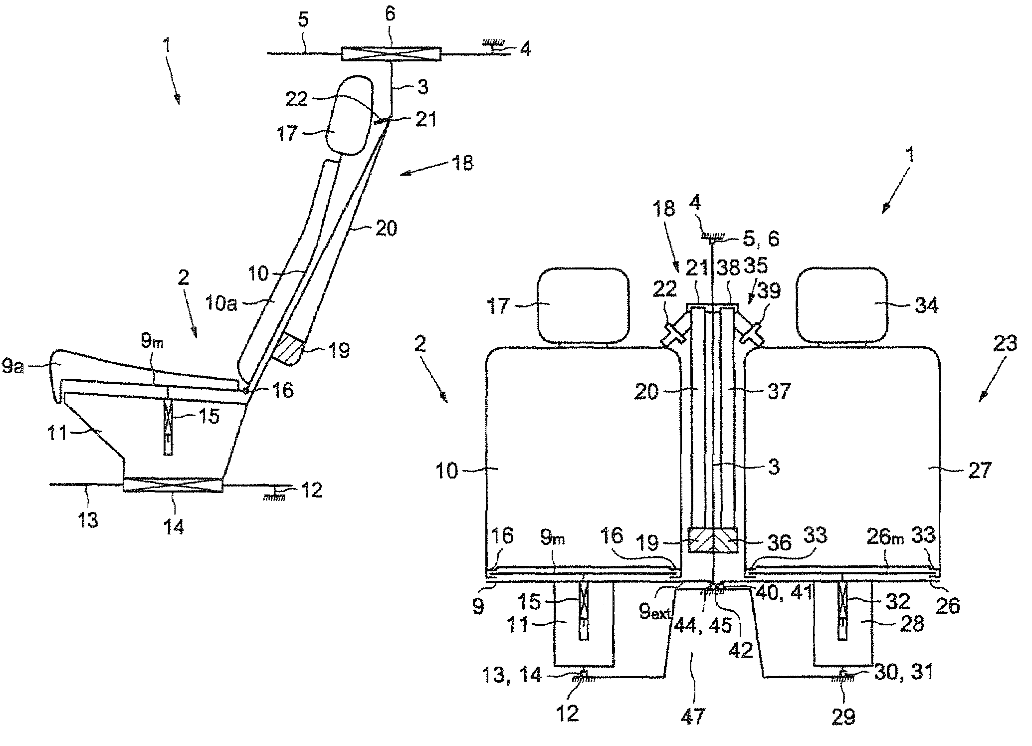 Seat assembly for a motor vehicle