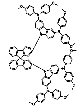 A kind of carbazole diarylamine dendritic compound and its preparation method and application