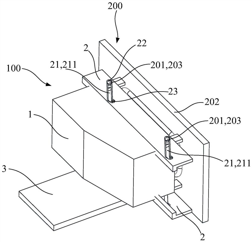 Connecting device, battery end connecting device, electric vehicle and battery pack assembly