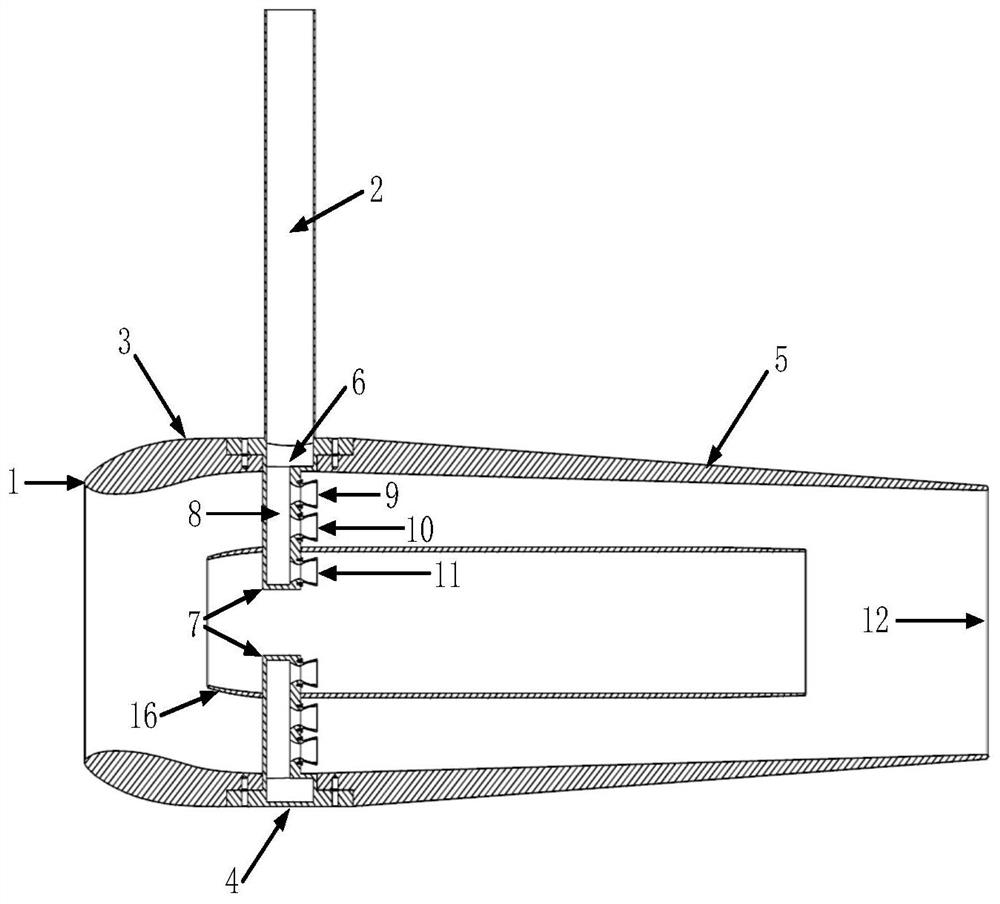 Double ducted ejector for aeroengine