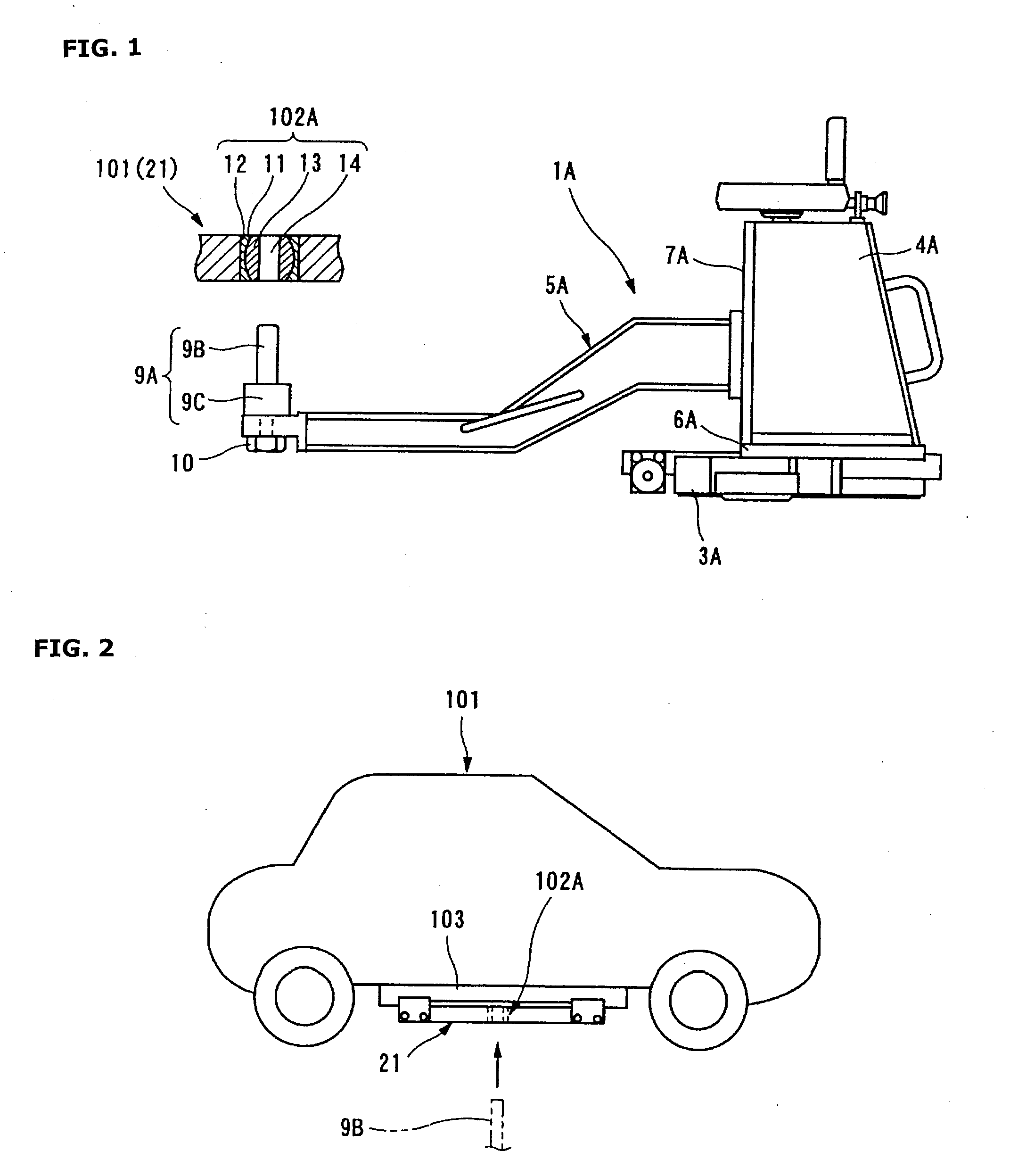 Vehicle securing structure