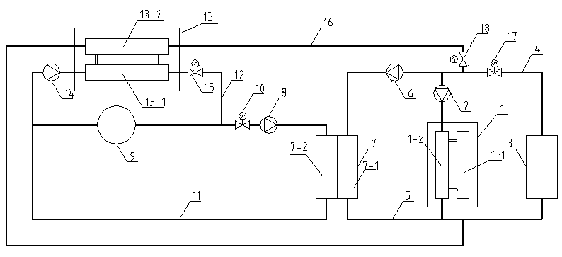 Parallel ice cold accumulation refrigerating system and refrigerating method thereof