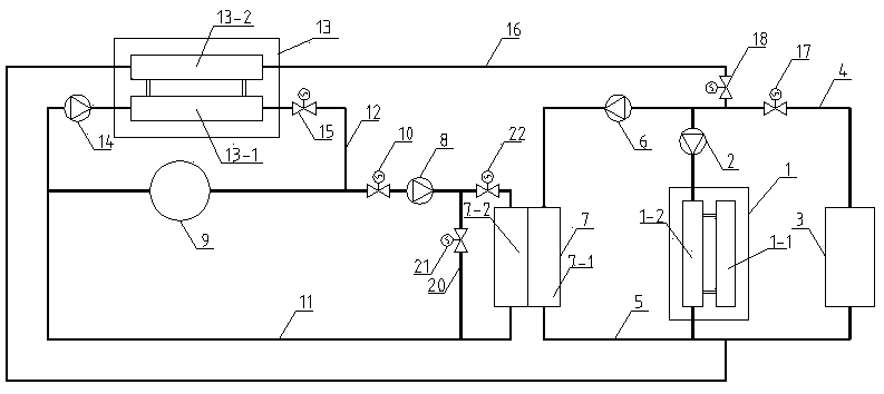 Parallel ice cold accumulation refrigerating system and refrigerating method thereof