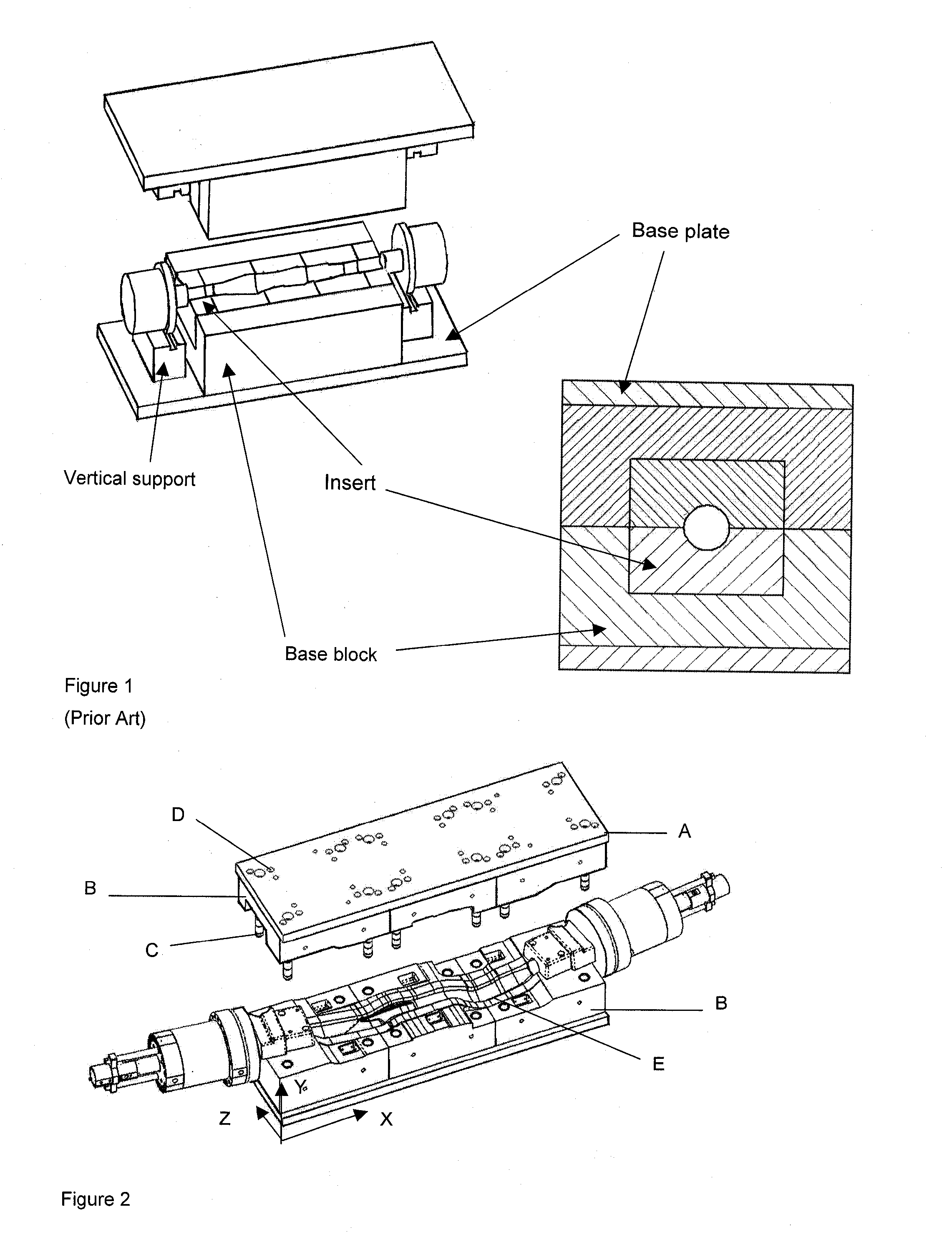 Method for forming of tubular work-pieces using a segmented tool