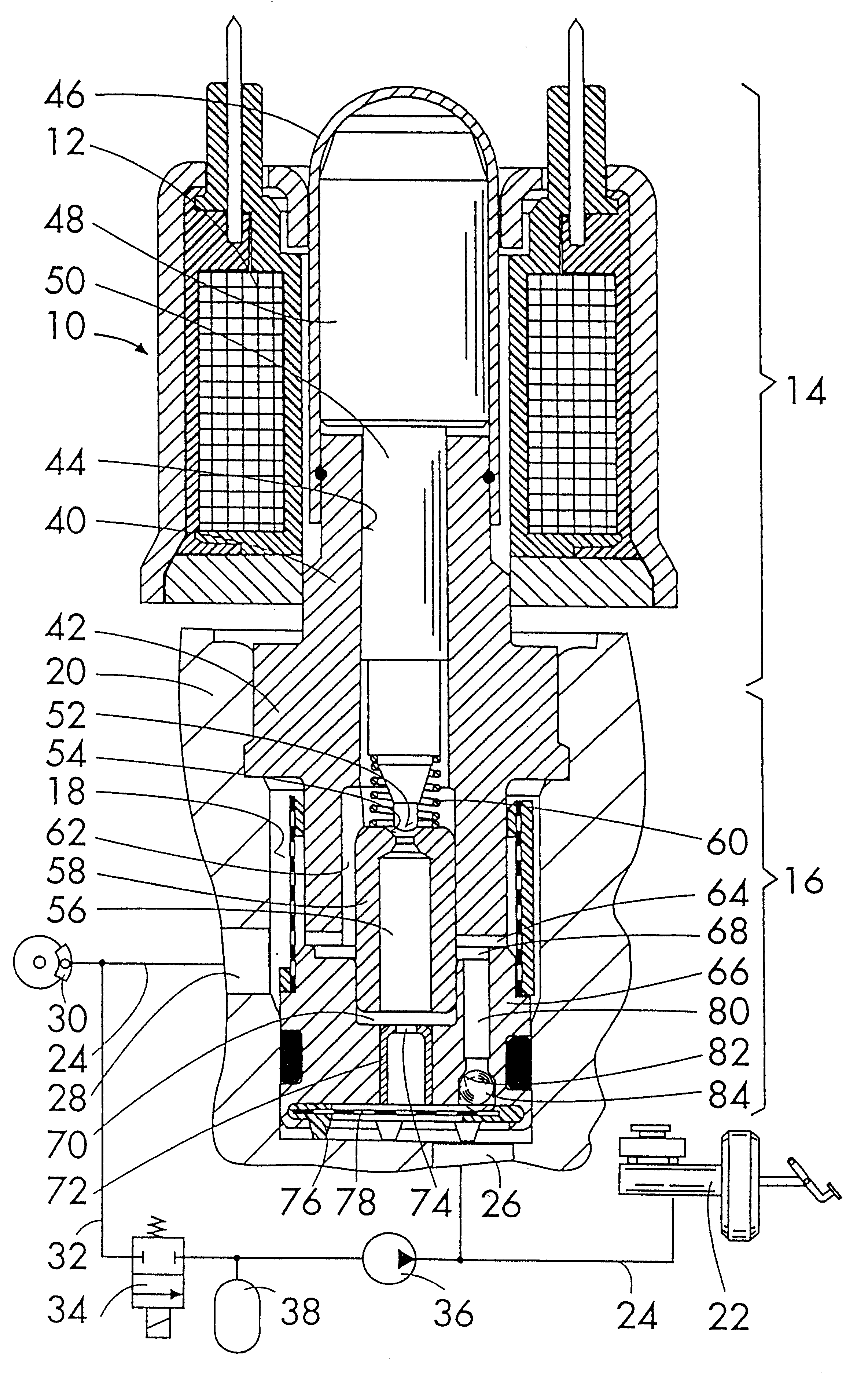 Magnet valve for a slip-controlled hydraulic vehicle brake system