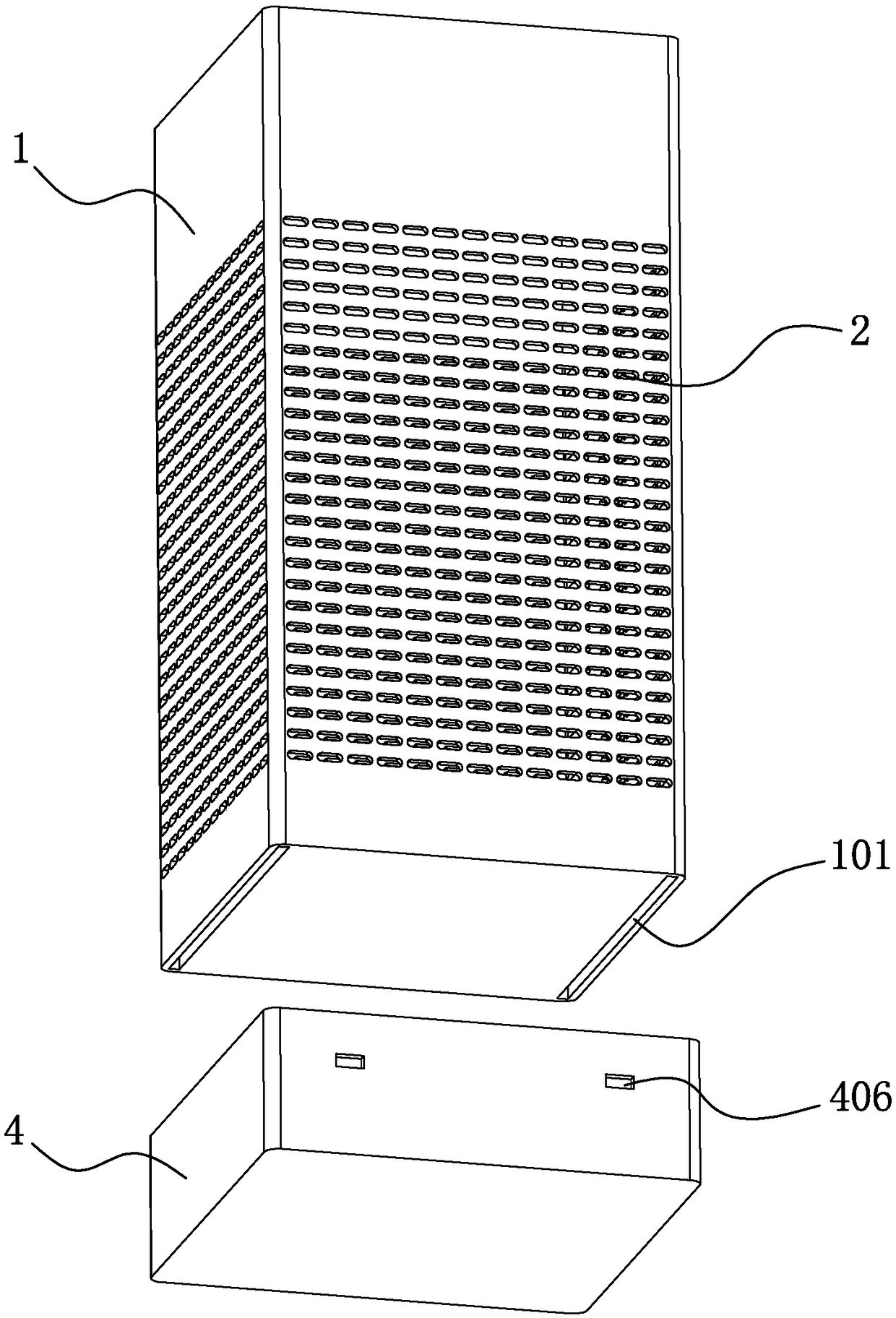 Air purification device capable of prolonging usage life of filter core
