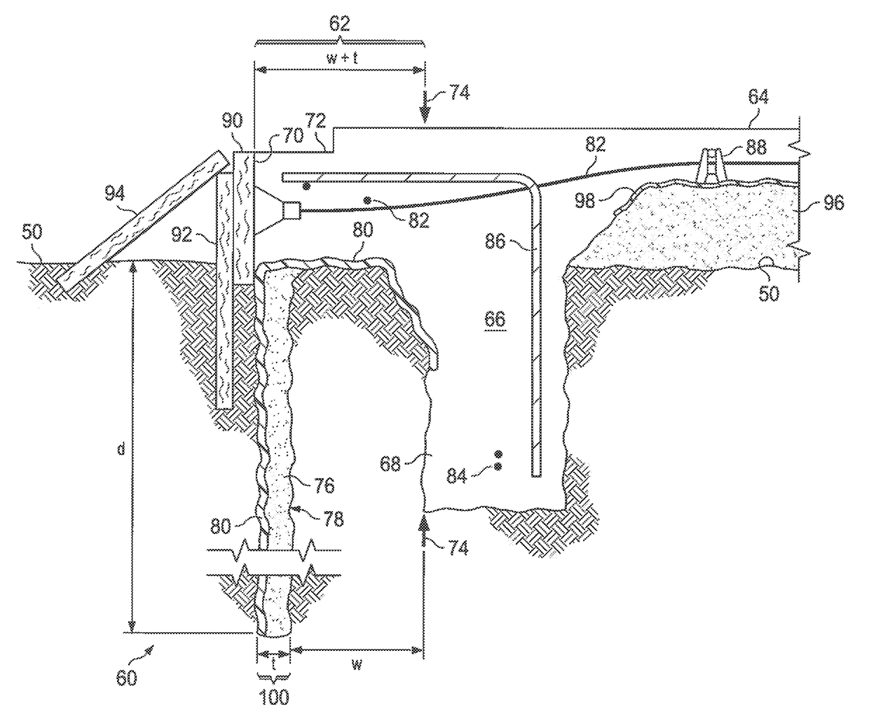 Apparatus and method for stabilizing a slab foundation