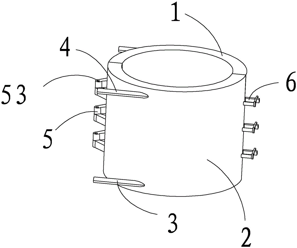 Split crystallizer for electroslag remelting of steel ingot with equal diameter