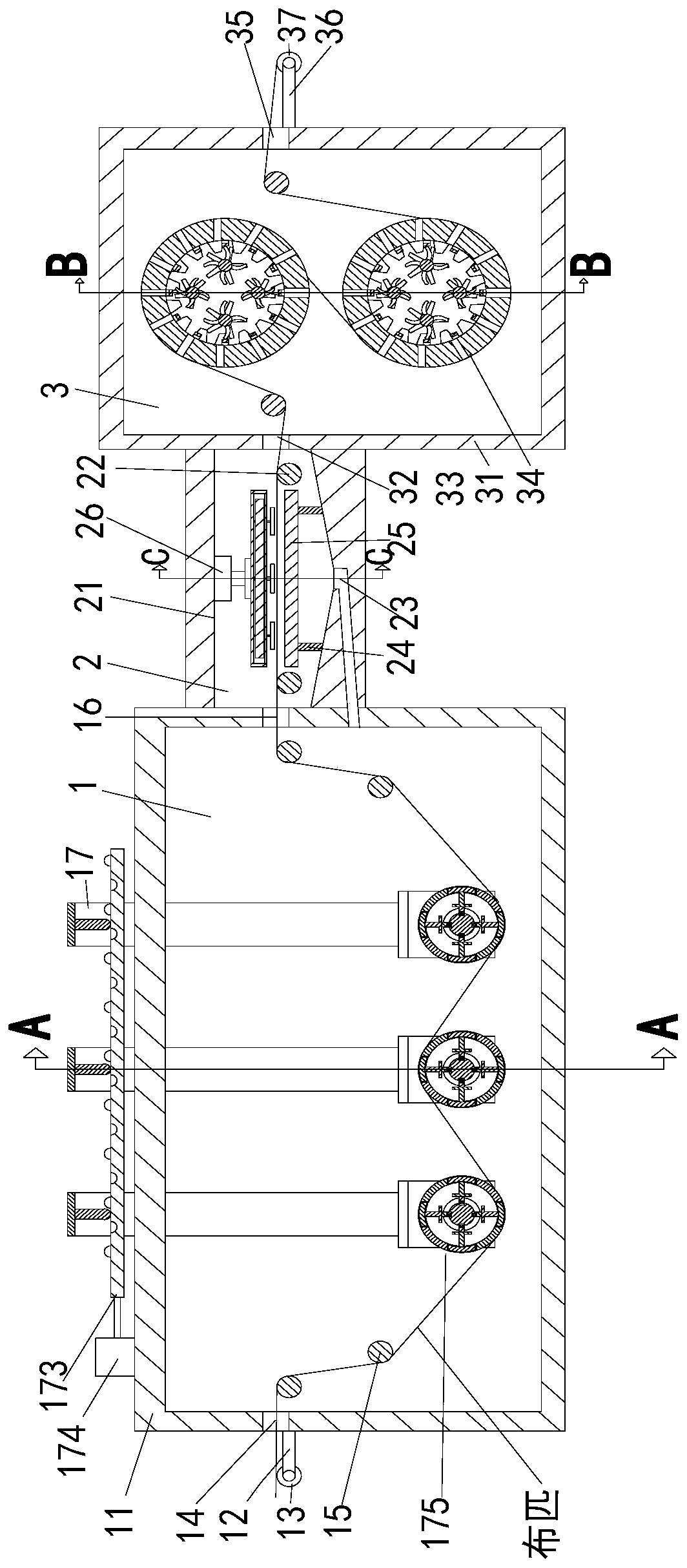 Dyed cloth drying equipment and drying method thereof