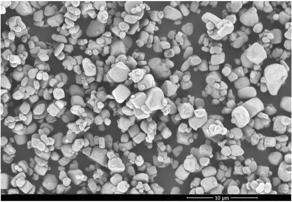 Small-granule monocrystal lithium nickel cobalt manganate positive electrode material and preparation method therefor