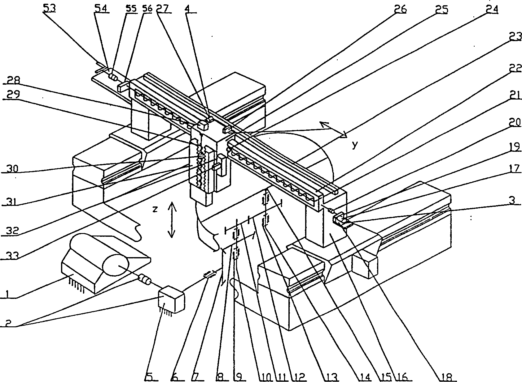 Equal line speed turning device for making large screen template