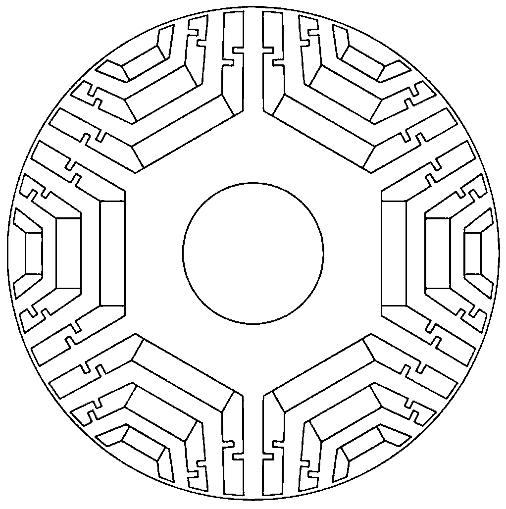 A rotor structure for improving the irreversible demagnetization resistance of permanent magnet motors