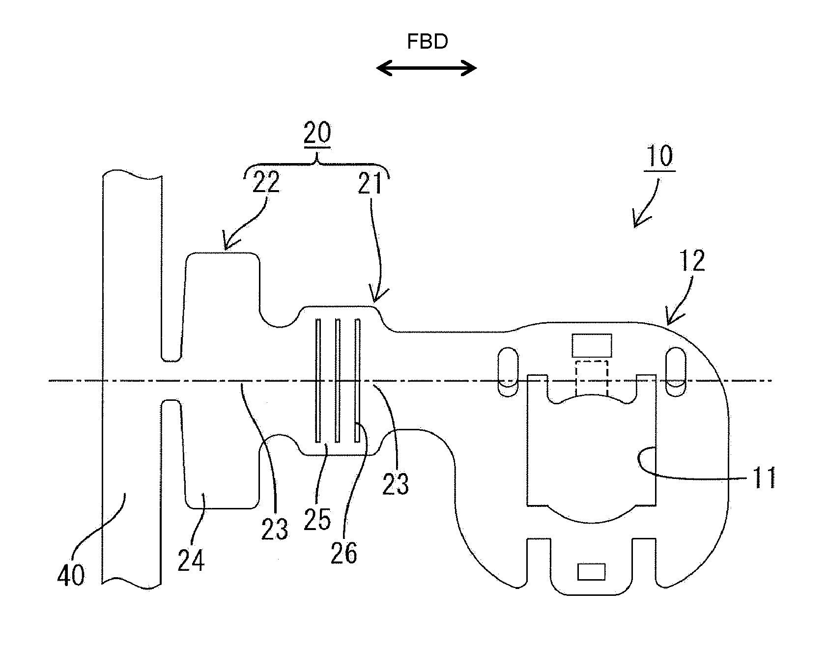 Crimping terminal fitting, method of forming it and wire with terminal fitting