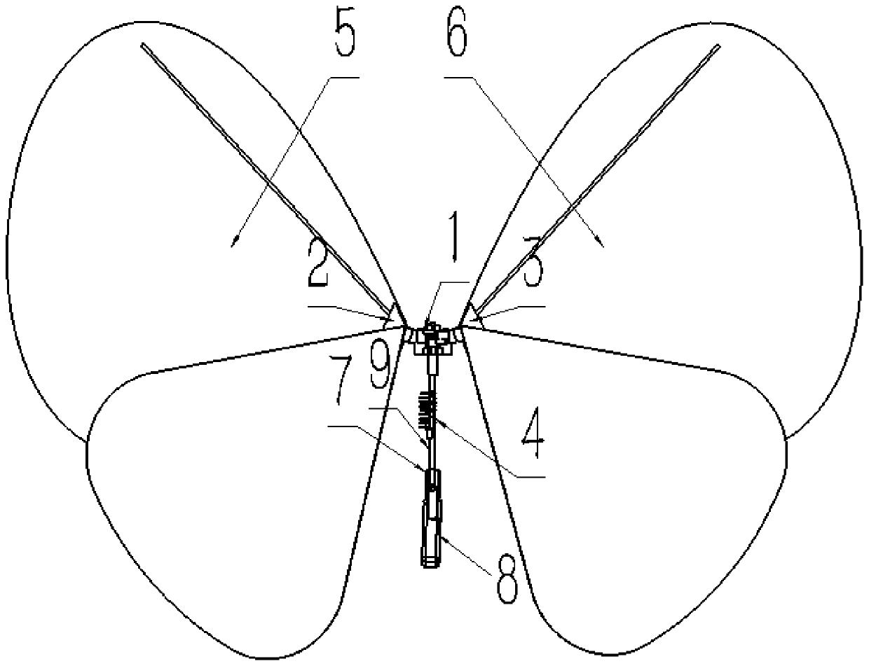 Novel butterfly-like flapping wing air vehicle