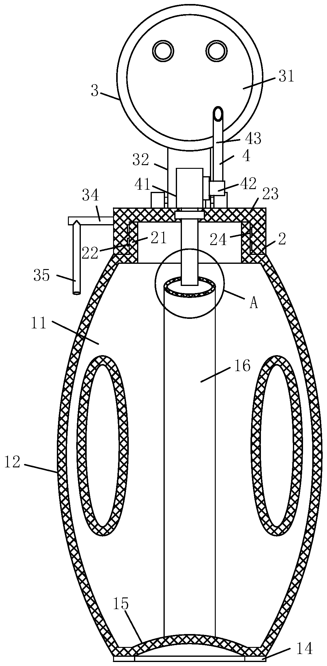 Plastic bottle for beverage