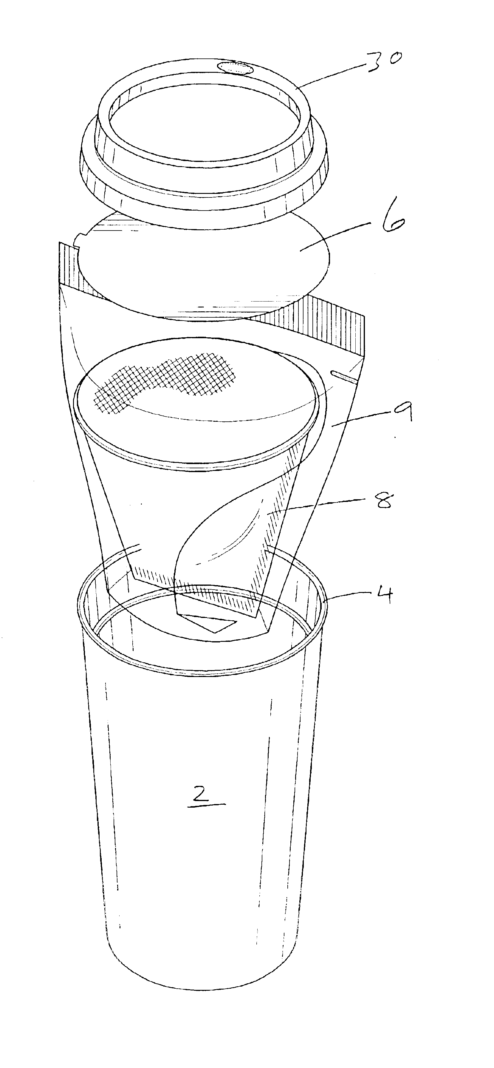 Brew-in-the-cup disposable beverage assembly