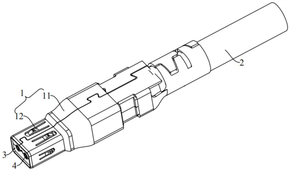 An automotive Ethernet outer conductor device and connector