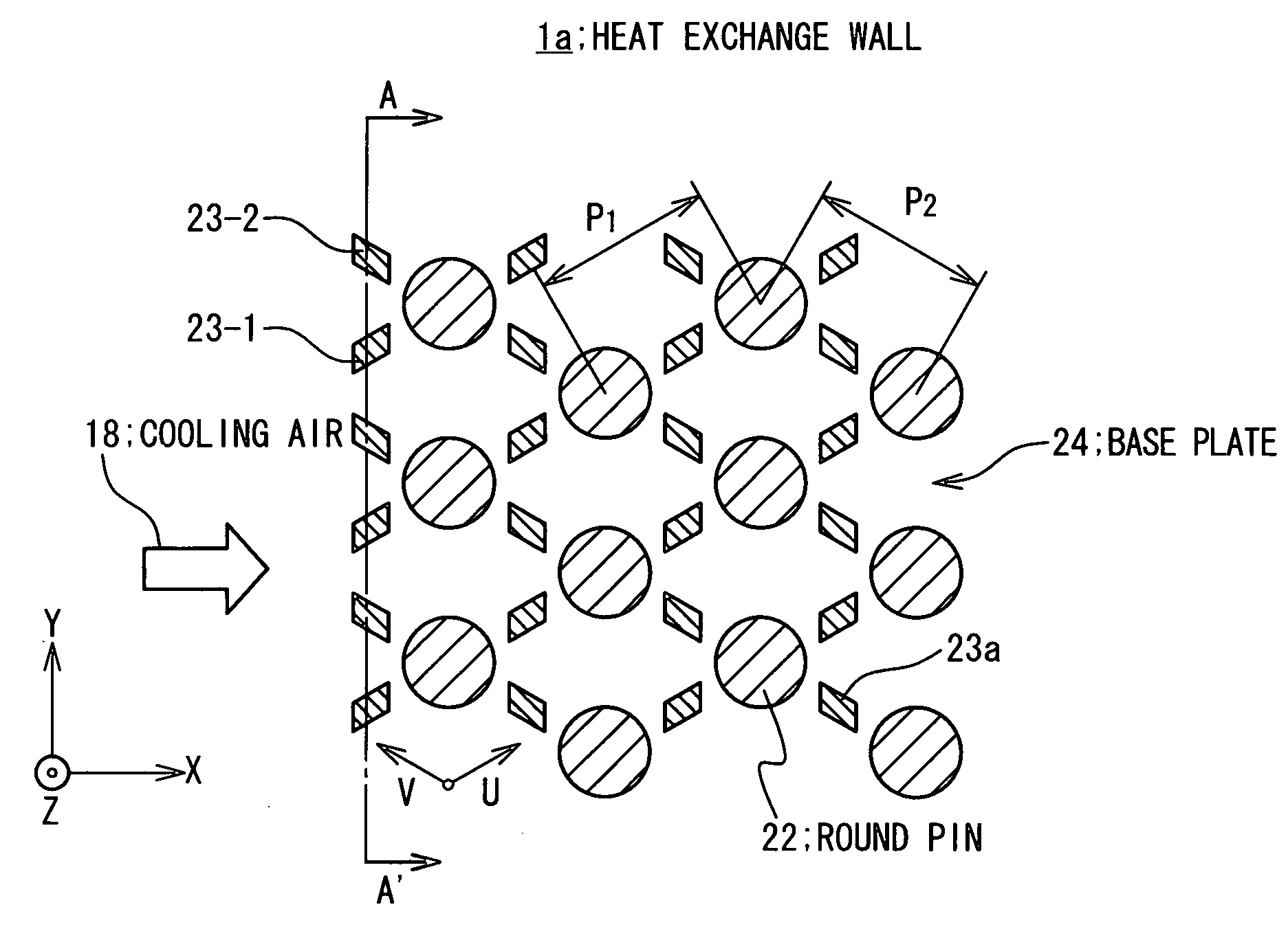 Heat exchanging wall, gas turbine using the same, and flying body with gas turbine engine