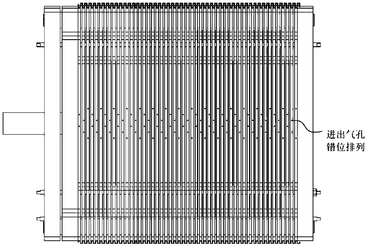 Membrane electrode horizontal type leak detection device