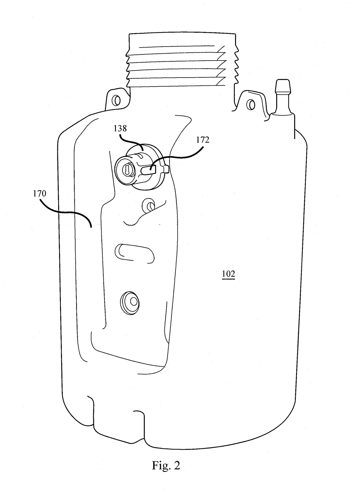 Portable pressurized sprayer