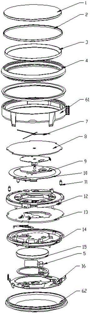 Antenna structure for intelligent wearable equipment, and intelligent watch employing antenna structure