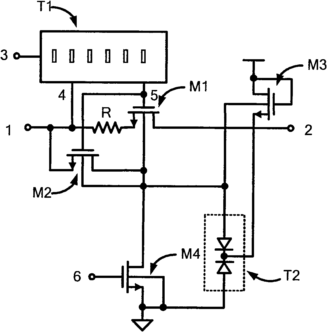 MOS switching circuit with broadband and high linearity