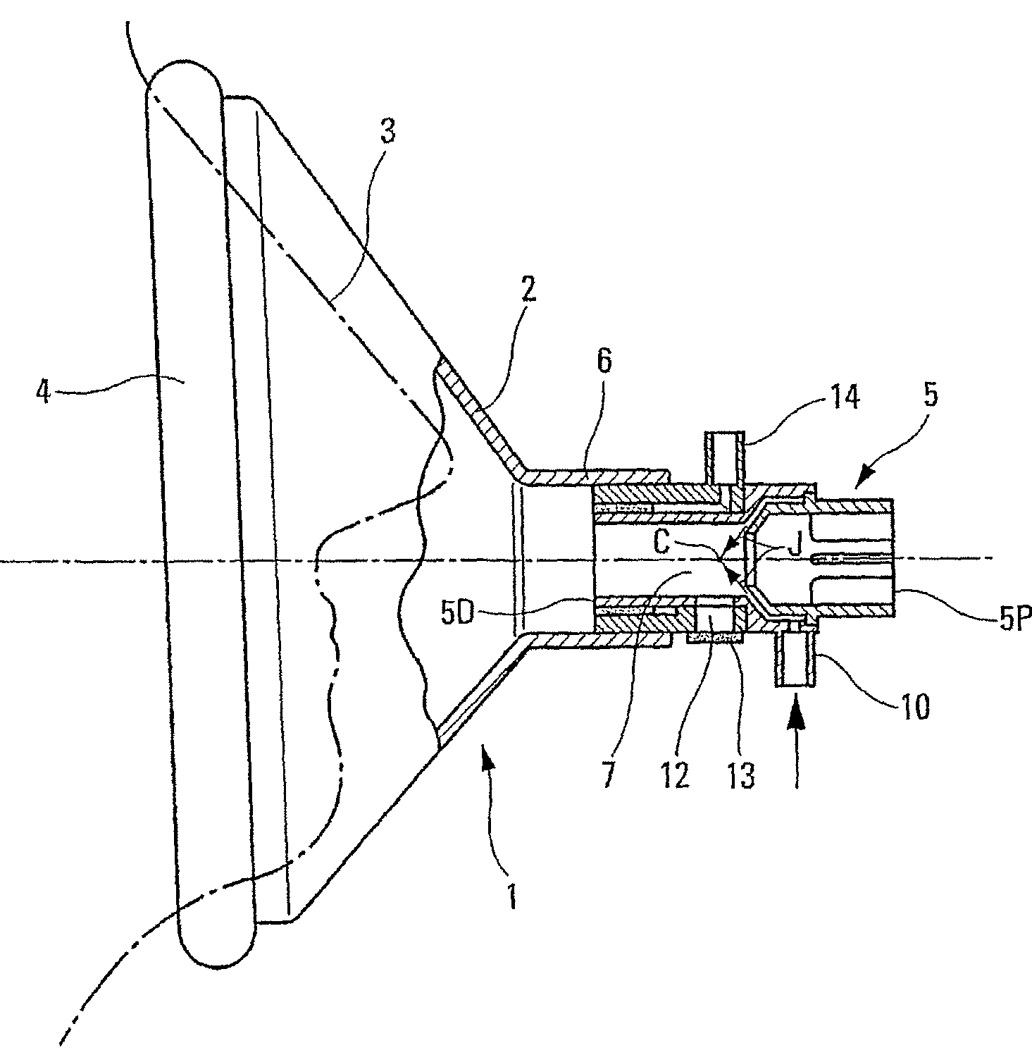 Artificial respiration device for patients suffering from hypoxemia or anoxemia