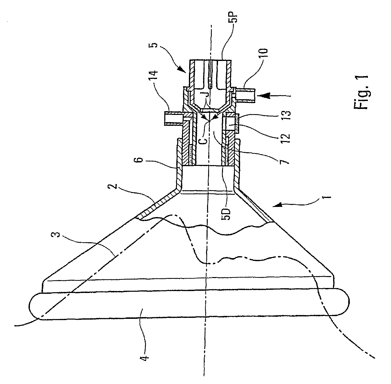 Artificial respiration device for patients suffering from hypoxemia or anoxemia