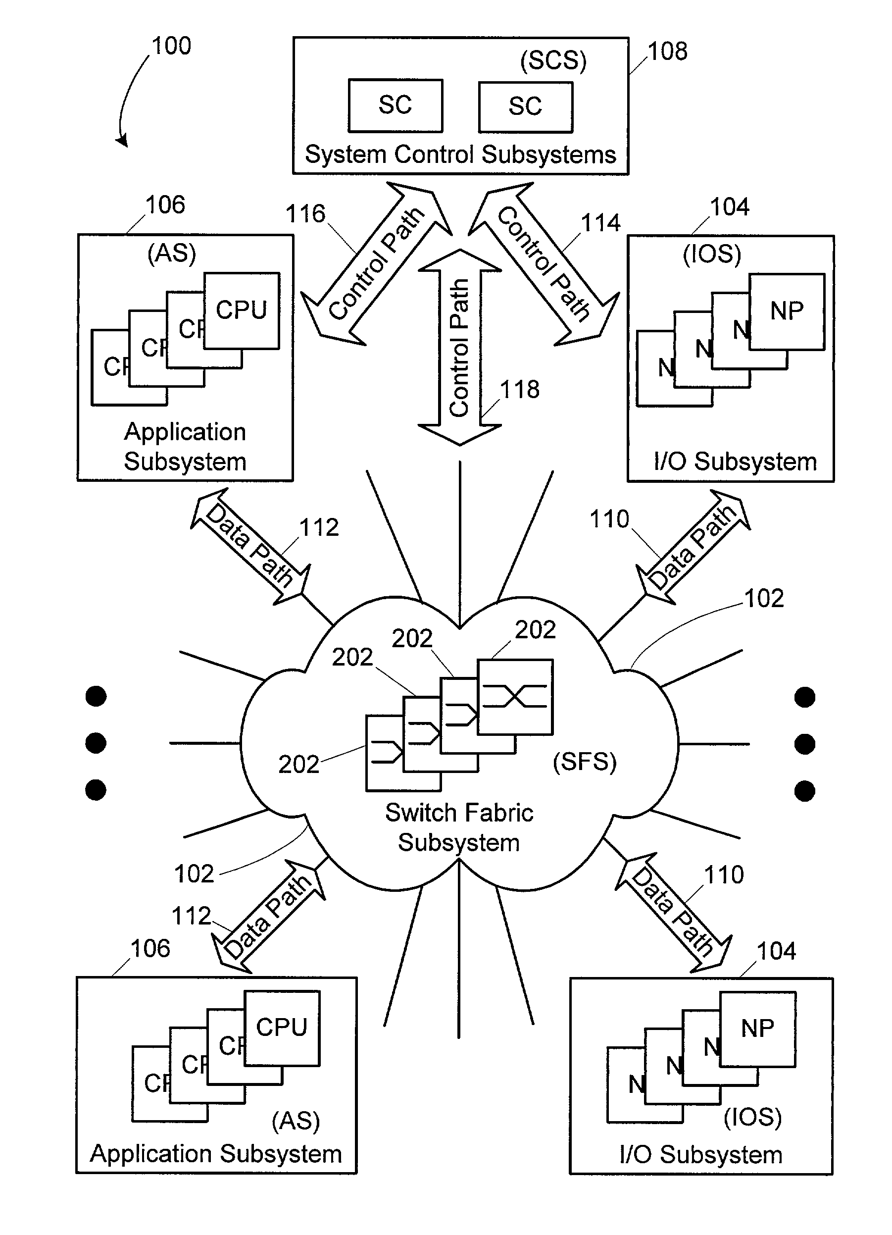 Scalable switch fabric system and apparatus for computer networks