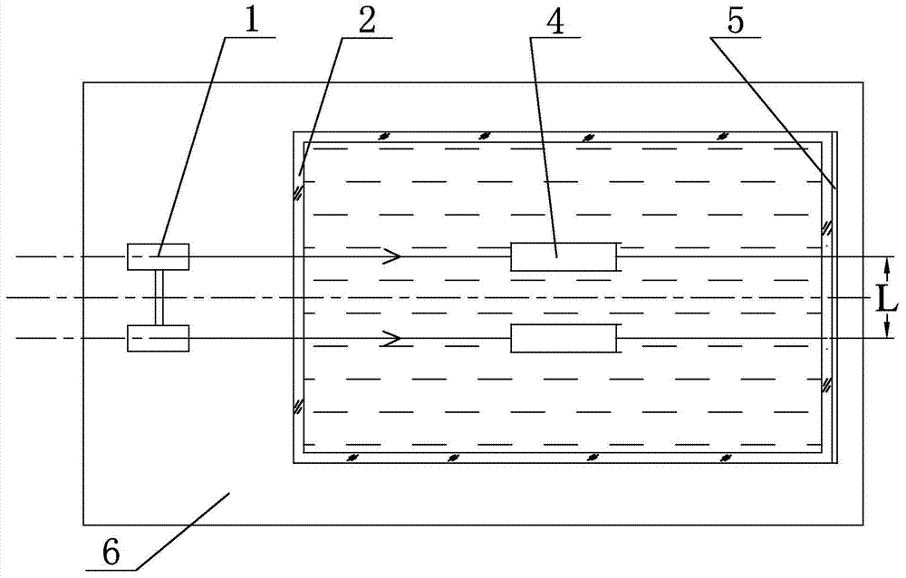 Experimental device and method for light concentration effect of cold flow in liquid