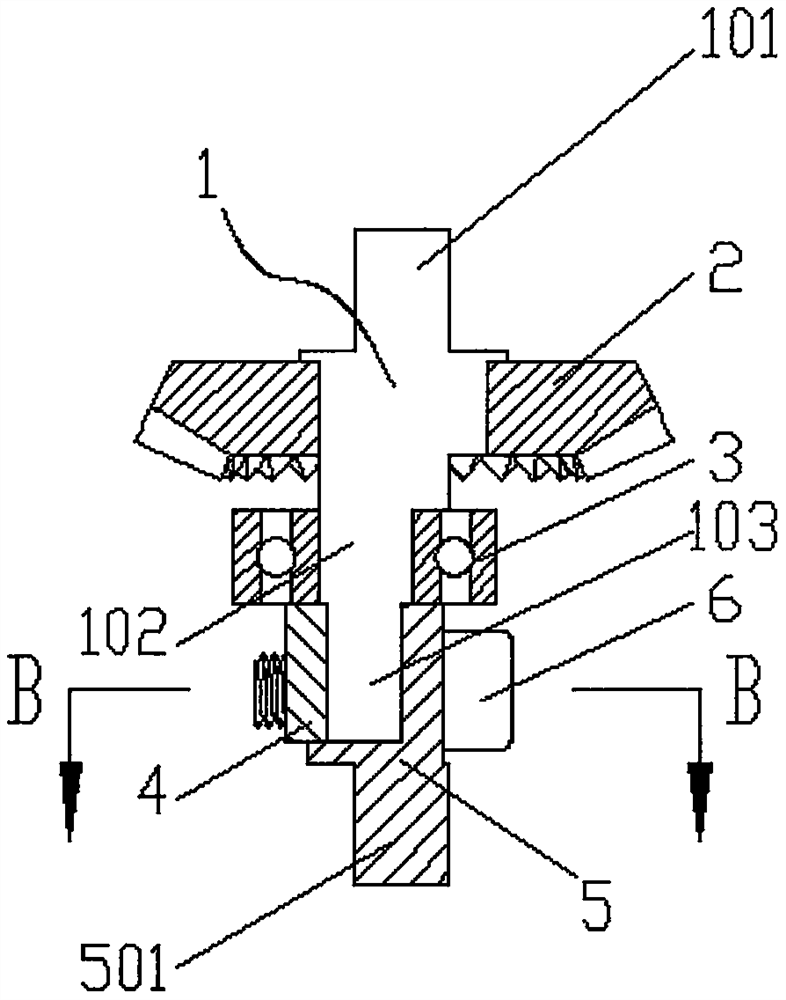 Eccentric shaft structure of medical reciprocating saw handpiece