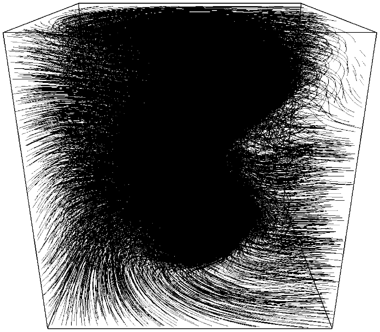 Three-dimensional flow field visualization method based on streamline length accumulation