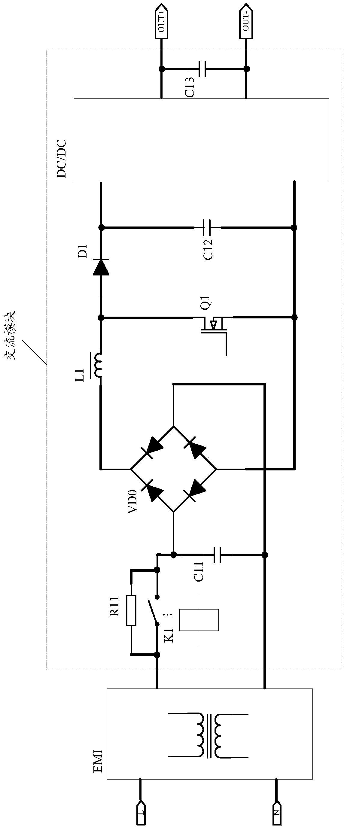 Drive circuits for thyristors and circuits for AC modules