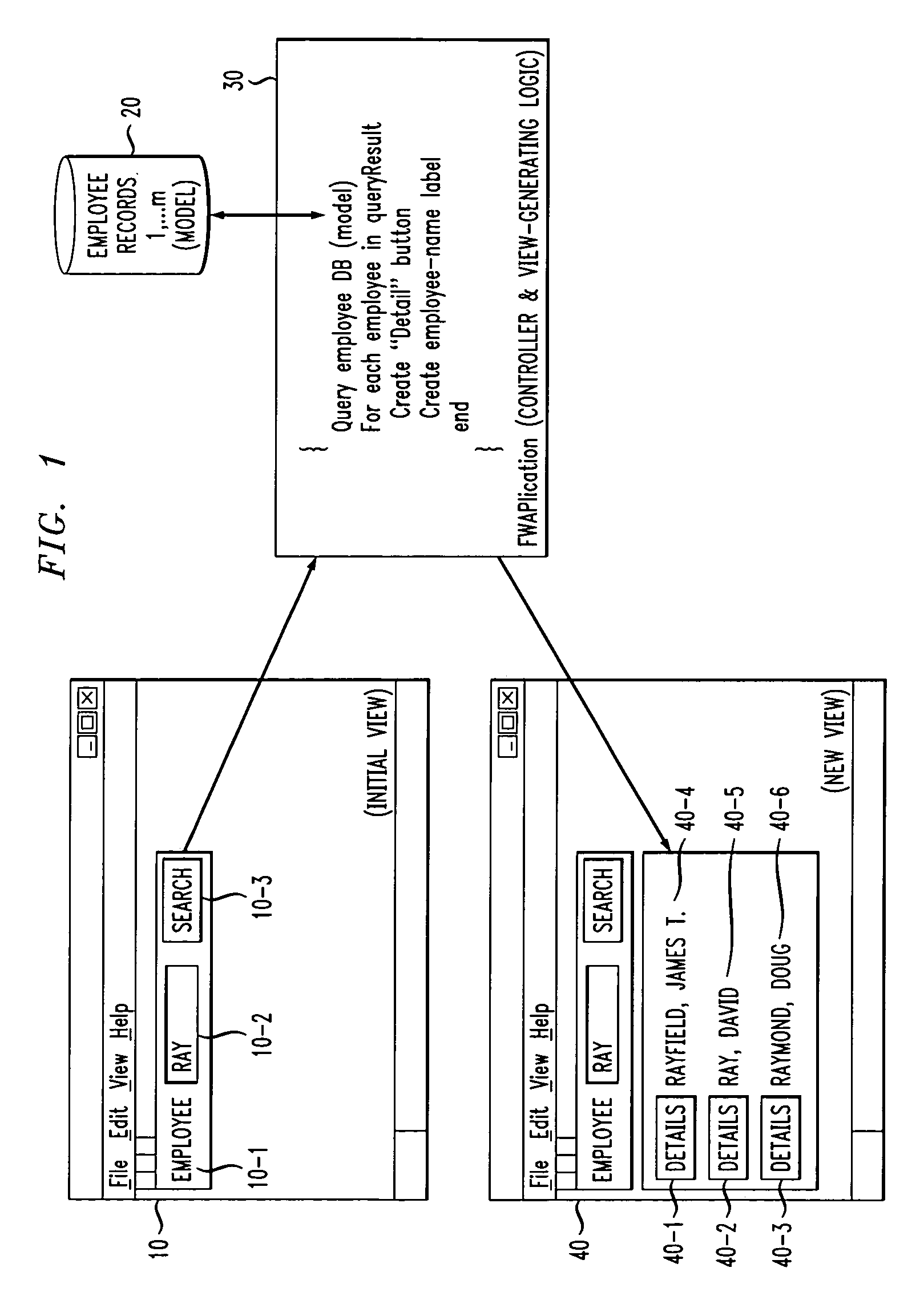 System and method for dynamic runtime partitioning of model-view-controller applications
