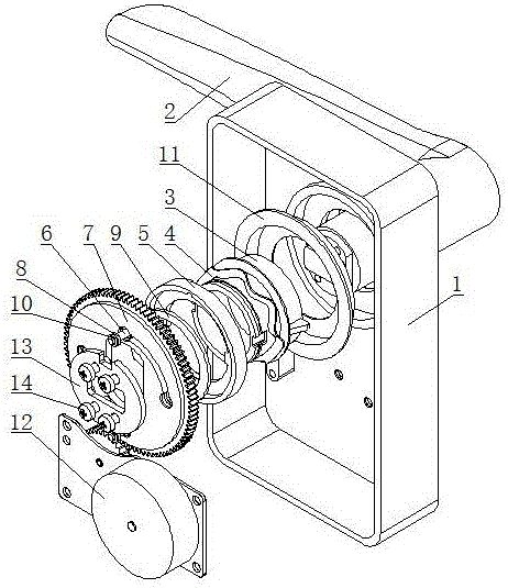 Electronic lock with clutch device