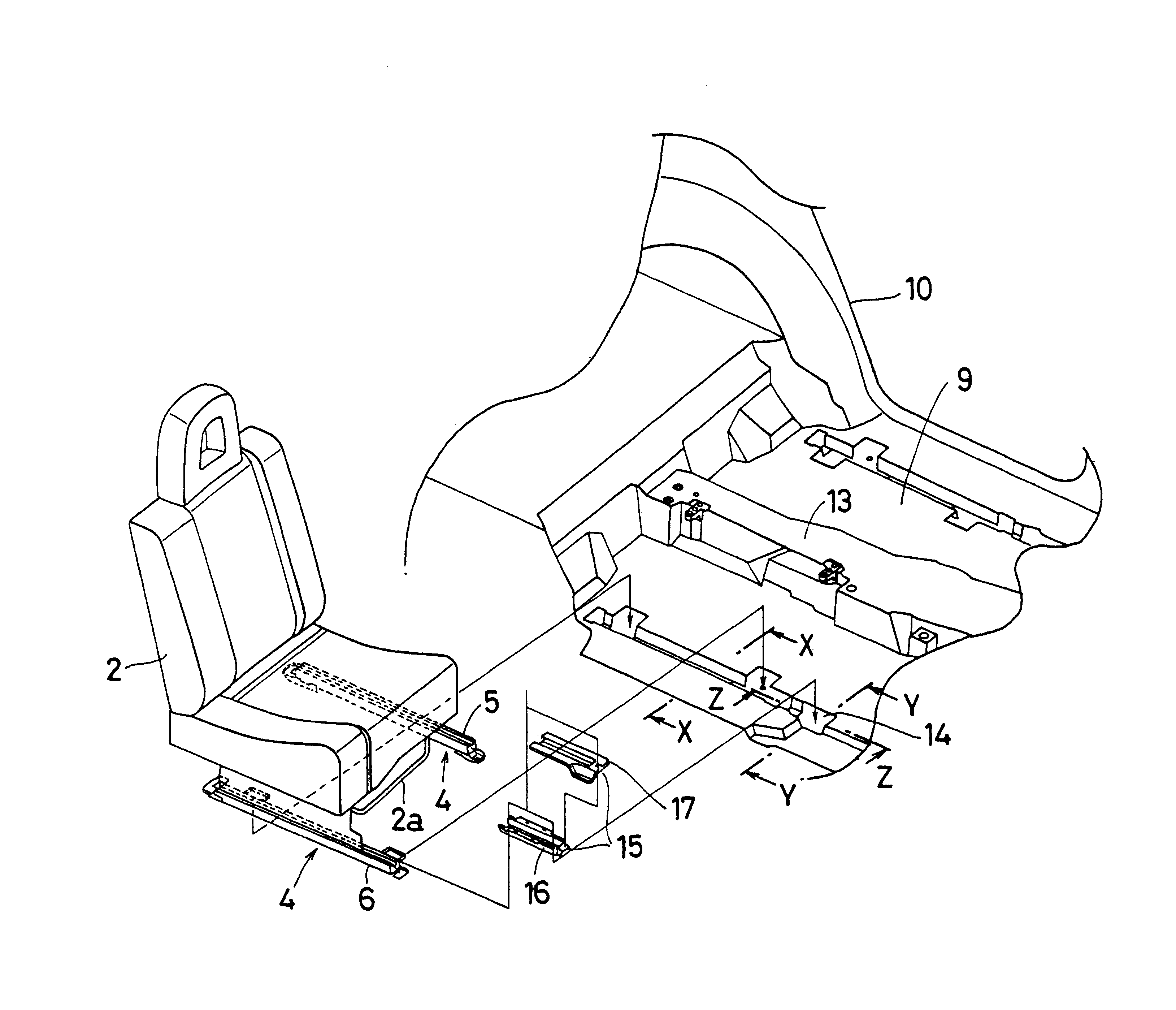 Seat sliding structure